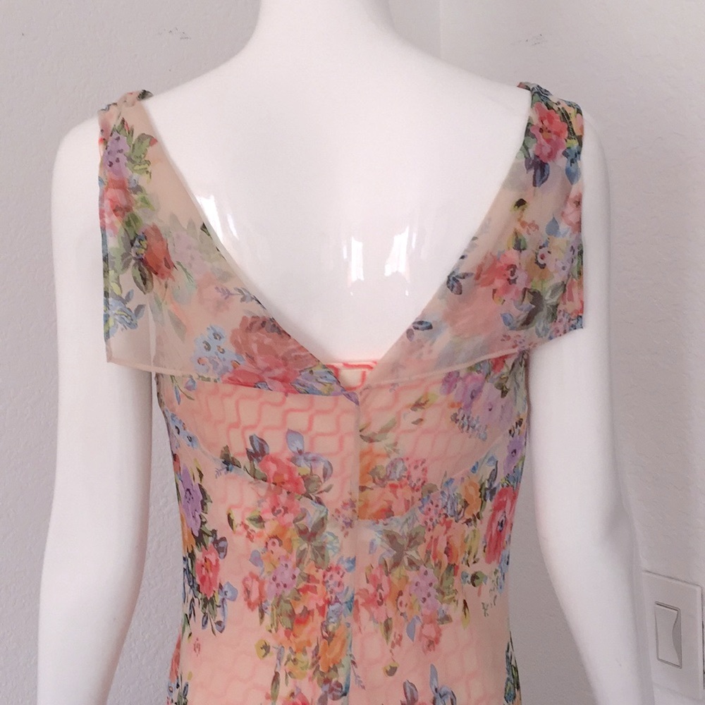 Anthropologie Savannah Silk floral print Dress by Meadow Rue - Picture 9 of 12